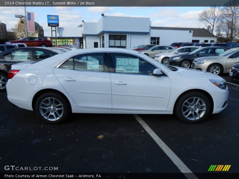 Summit White / Jet Black 2014 Chevrolet Malibu LT