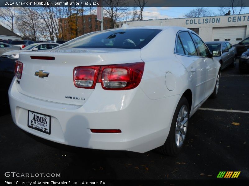 Summit White / Jet Black 2014 Chevrolet Malibu LT