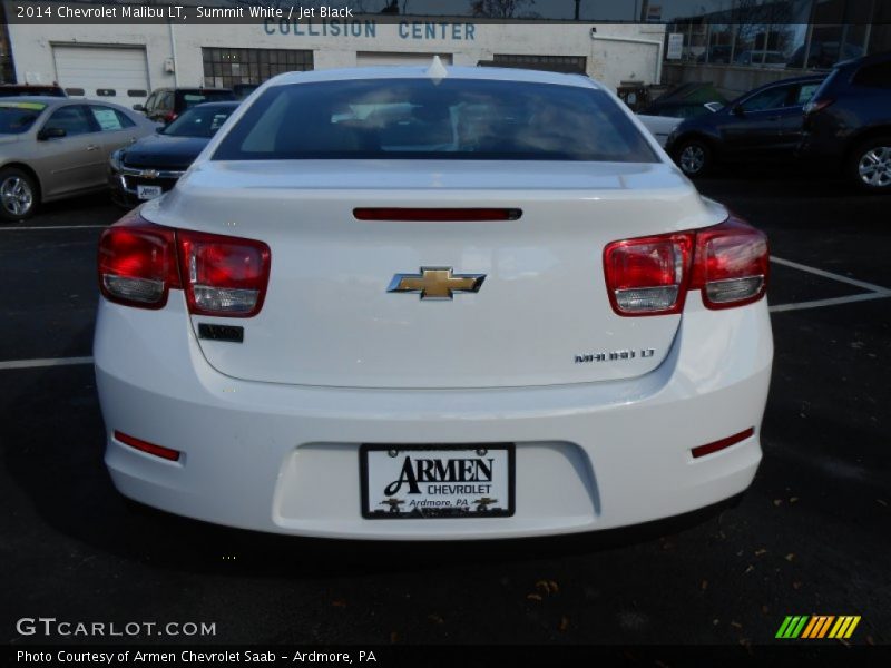 Summit White / Jet Black 2014 Chevrolet Malibu LT