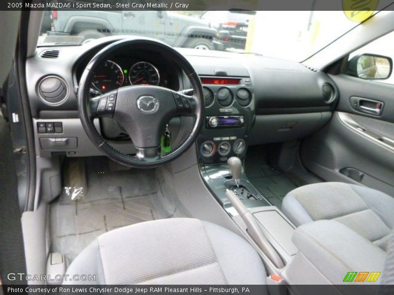Steel Gray Metallic / Gray 2005 Mazda MAZDA6 i Sport Sedan