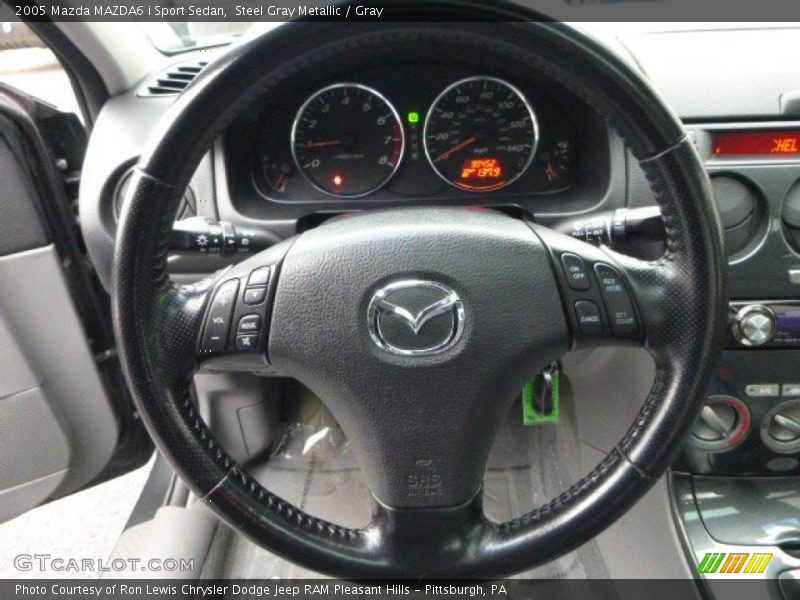 Steel Gray Metallic / Gray 2005 Mazda MAZDA6 i Sport Sedan