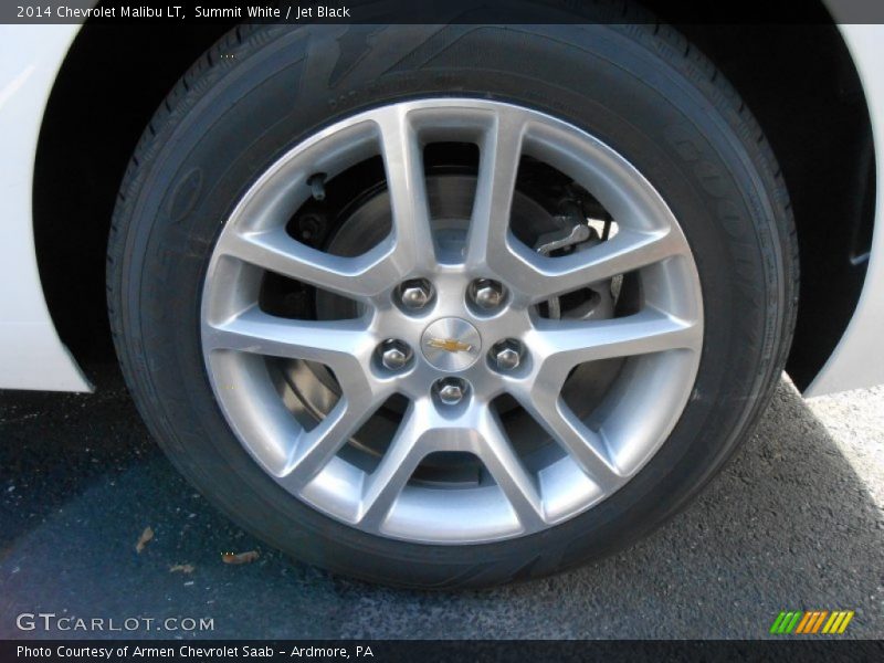 Summit White / Jet Black 2014 Chevrolet Malibu LT