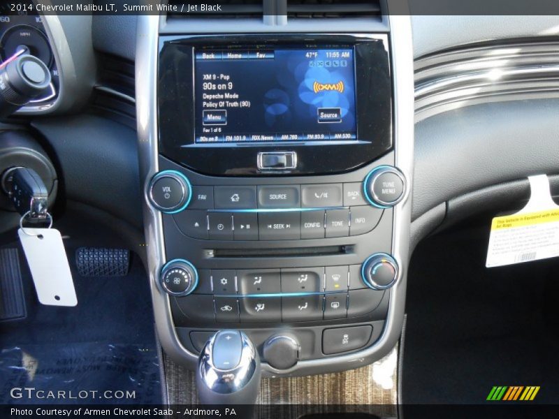 Summit White / Jet Black 2014 Chevrolet Malibu LT