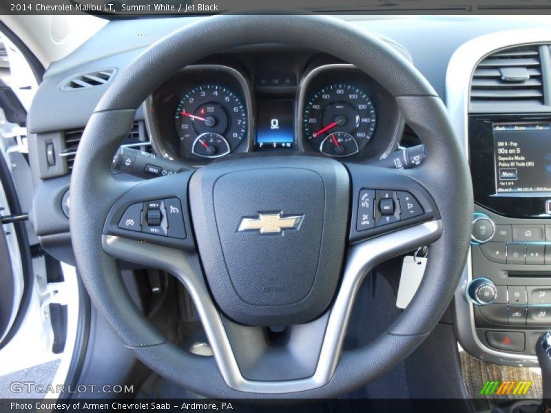 Summit White / Jet Black 2014 Chevrolet Malibu LT