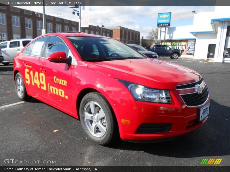 Red Hot / Jet Black 2014 Chevrolet Cruze LT