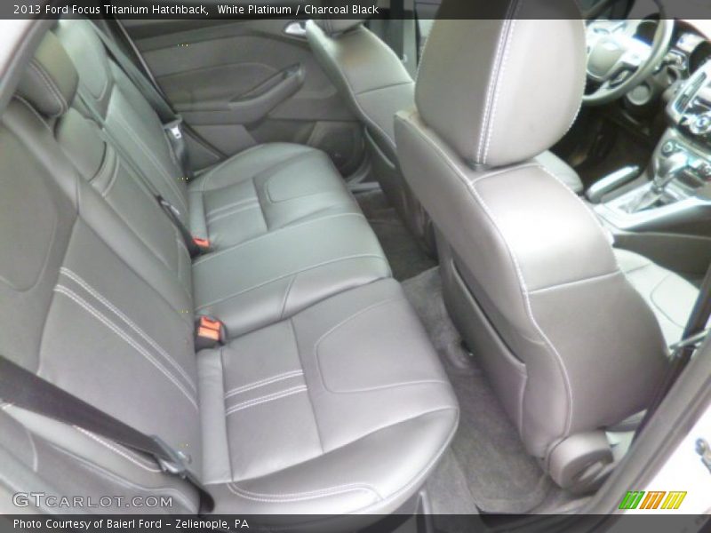 White Platinum / Charcoal Black 2013 Ford Focus Titanium Hatchback