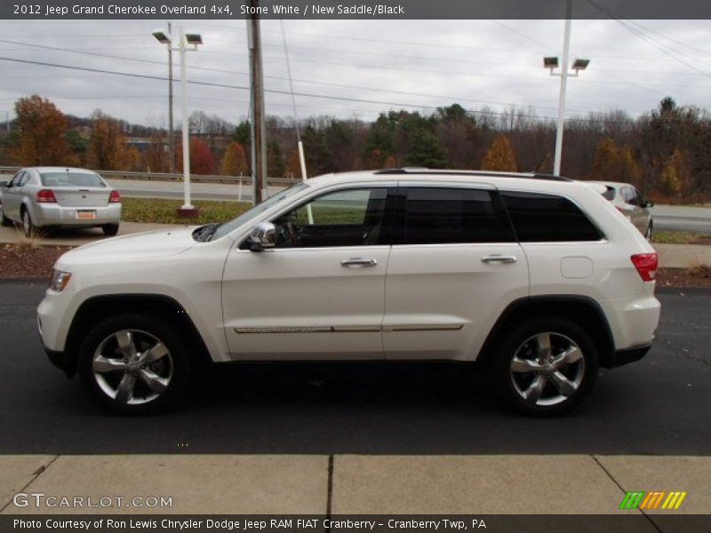 Stone White / New Saddle/Black 2012 Jeep Grand Cherokee Overland 4x4