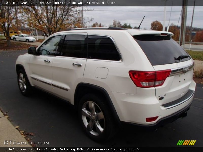 Stone White / New Saddle/Black 2012 Jeep Grand Cherokee Overland 4x4
