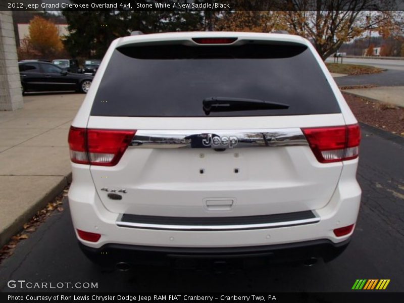 Stone White / New Saddle/Black 2012 Jeep Grand Cherokee Overland 4x4