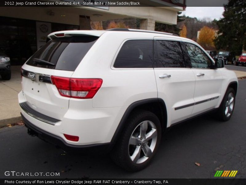 Stone White / New Saddle/Black 2012 Jeep Grand Cherokee Overland 4x4