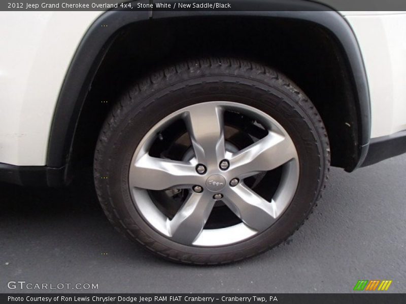 Stone White / New Saddle/Black 2012 Jeep Grand Cherokee Overland 4x4