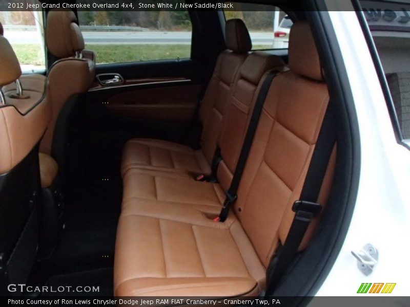 Stone White / New Saddle/Black 2012 Jeep Grand Cherokee Overland 4x4