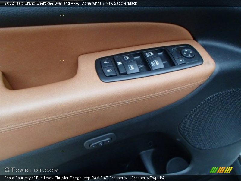Stone White / New Saddle/Black 2012 Jeep Grand Cherokee Overland 4x4