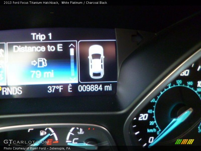 White Platinum / Charcoal Black 2013 Ford Focus Titanium Hatchback
