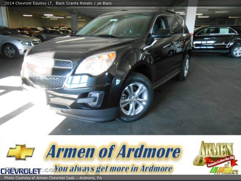 Black Granite Metallic / Jet Black 2014 Chevrolet Equinox LT