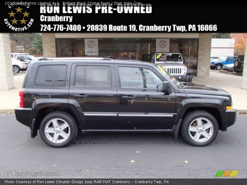 Brilliant Black Crystal Pearl / Dark Slate Gray 2010 Jeep Patriot Limited 4x4
