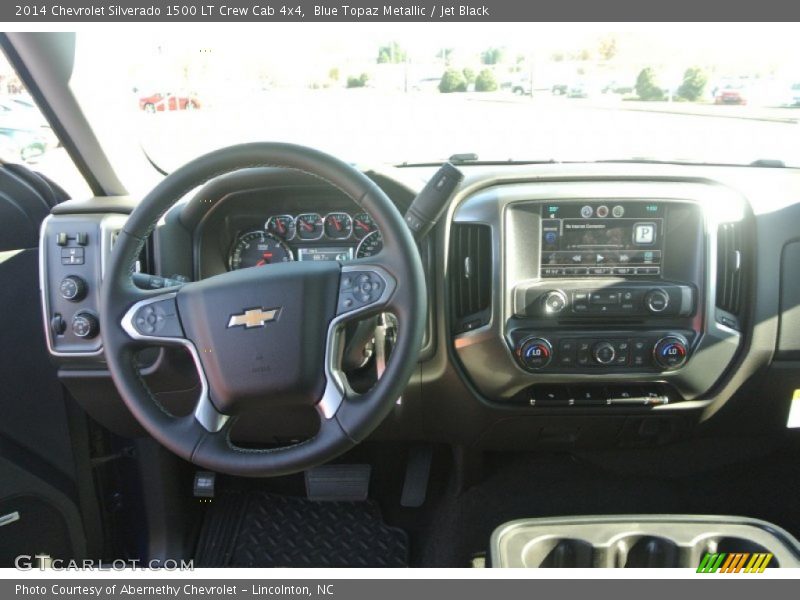 Blue Topaz Metallic / Jet Black 2014 Chevrolet Silverado 1500 LT Crew Cab 4x4