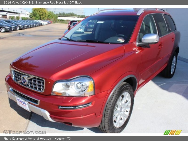 Flamenco Red Metallic / Off Black 2014 Volvo XC90 3.2