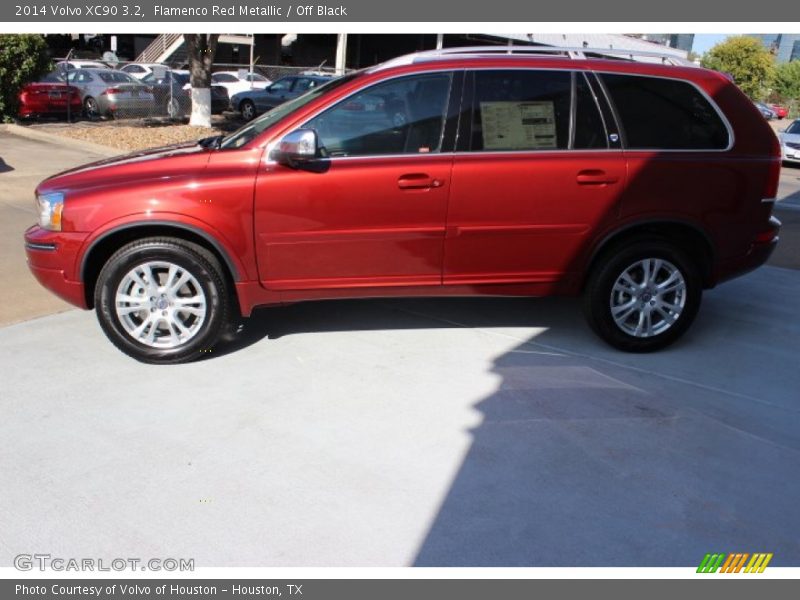 Flamenco Red Metallic / Off Black 2014 Volvo XC90 3.2