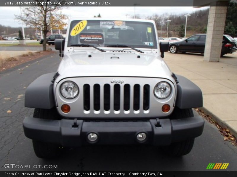 Bright Silver Metallic / Black 2012 Jeep Wrangler Sport S 4x4