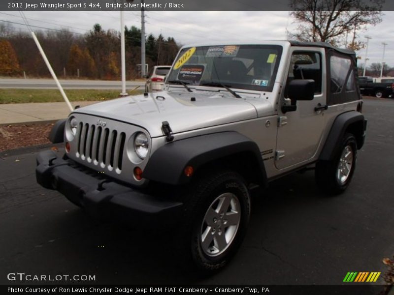 Bright Silver Metallic / Black 2012 Jeep Wrangler Sport S 4x4