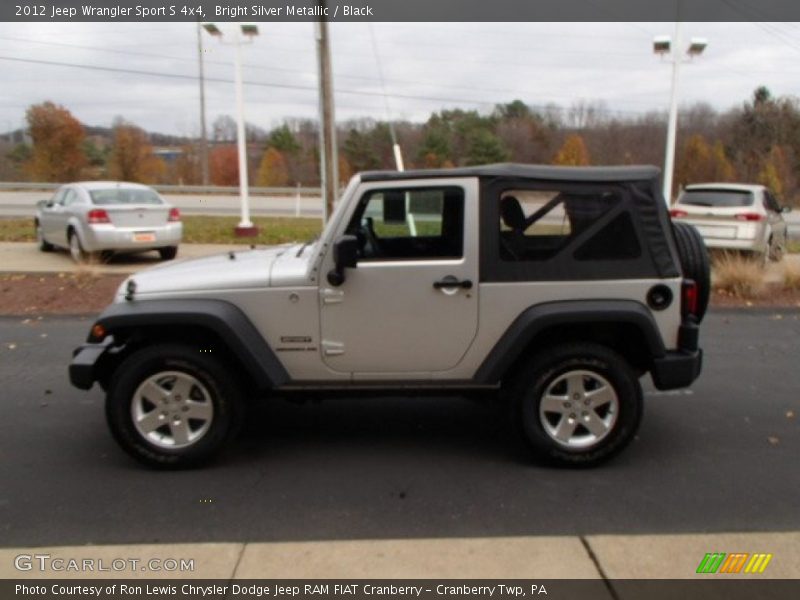 Bright Silver Metallic / Black 2012 Jeep Wrangler Sport S 4x4