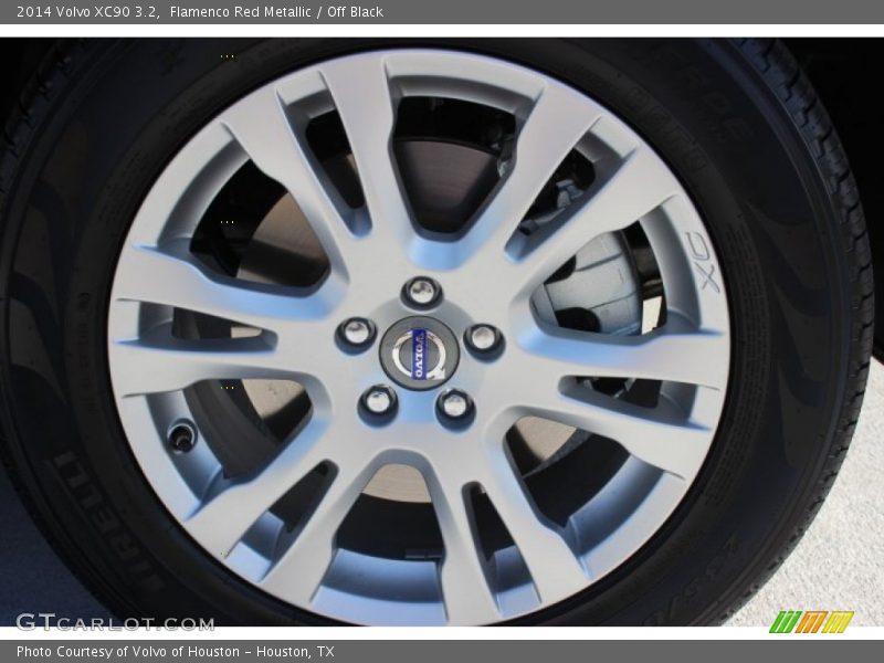 Flamenco Red Metallic / Off Black 2014 Volvo XC90 3.2