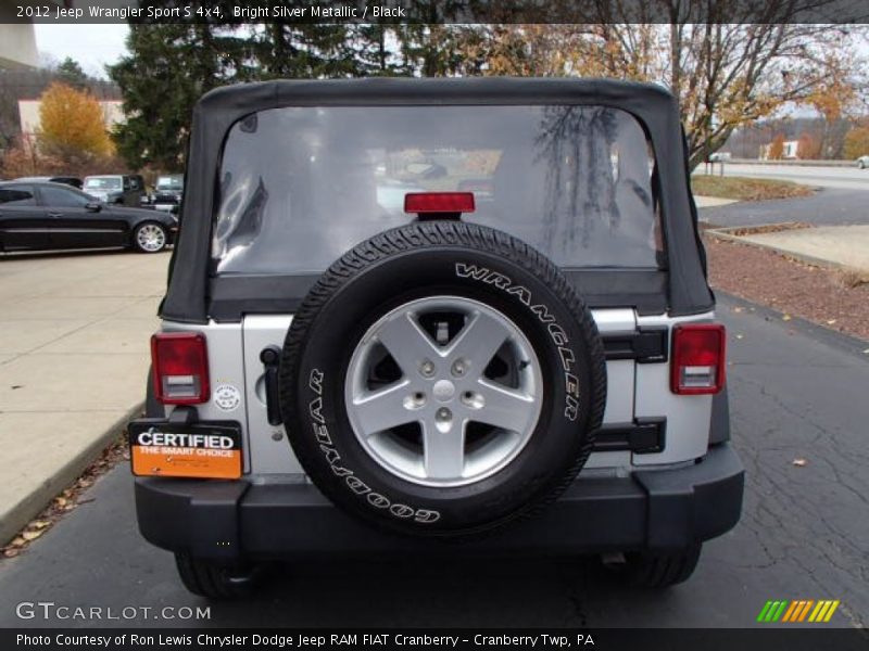 Bright Silver Metallic / Black 2012 Jeep Wrangler Sport S 4x4