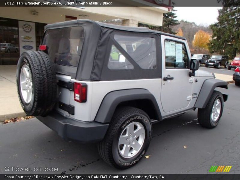 Bright Silver Metallic / Black 2012 Jeep Wrangler Sport S 4x4