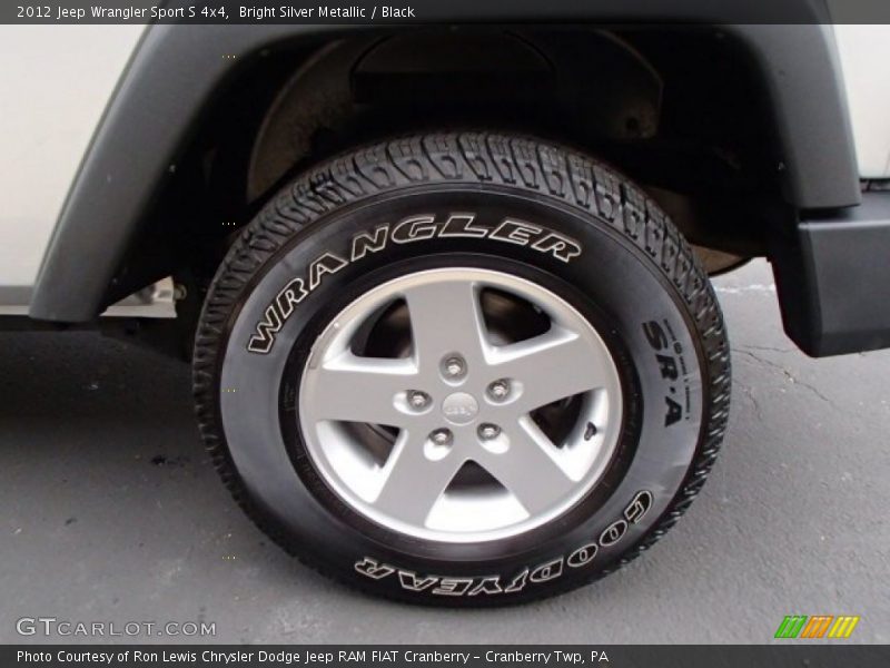 Bright Silver Metallic / Black 2012 Jeep Wrangler Sport S 4x4