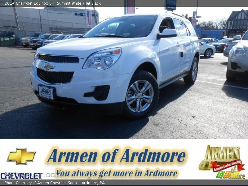 Summit White / Jet Black 2014 Chevrolet Equinox LT