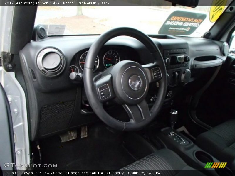 Bright Silver Metallic / Black 2012 Jeep Wrangler Sport S 4x4