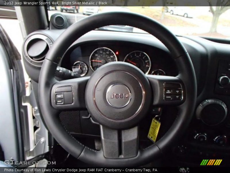 Bright Silver Metallic / Black 2012 Jeep Wrangler Sport S 4x4