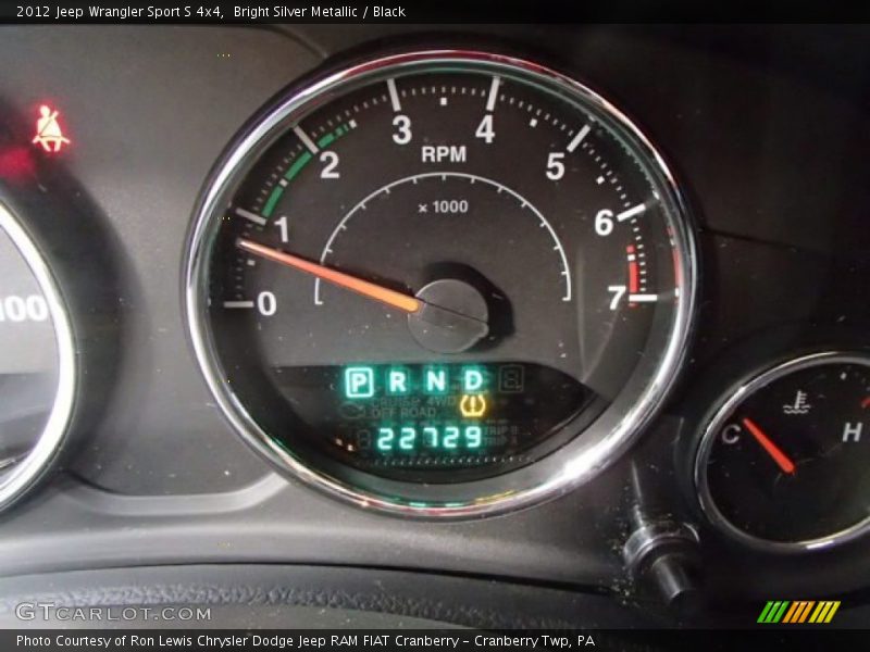 Bright Silver Metallic / Black 2012 Jeep Wrangler Sport S 4x4