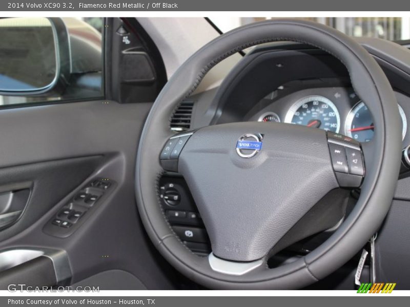 Flamenco Red Metallic / Off Black 2014 Volvo XC90 3.2