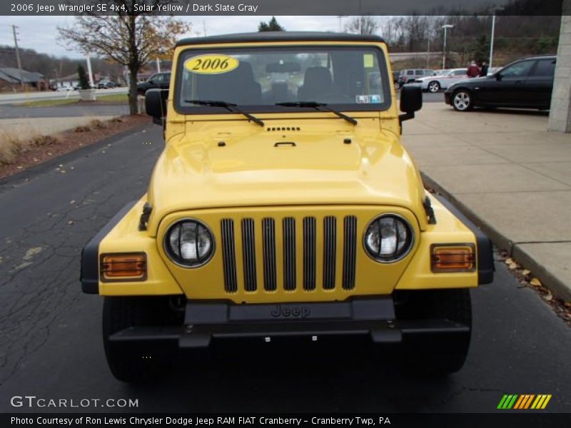 Solar Yellow / Dark Slate Gray 2006 Jeep Wrangler SE 4x4