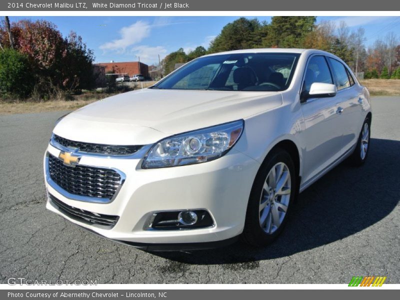 White Diamond Tricoat / Jet Black 2014 Chevrolet Malibu LTZ