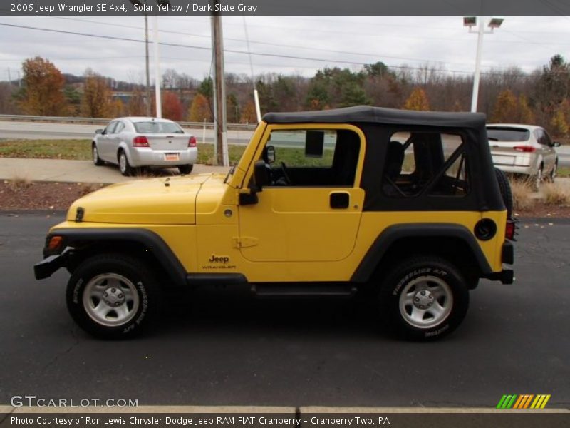 Solar Yellow / Dark Slate Gray 2006 Jeep Wrangler SE 4x4