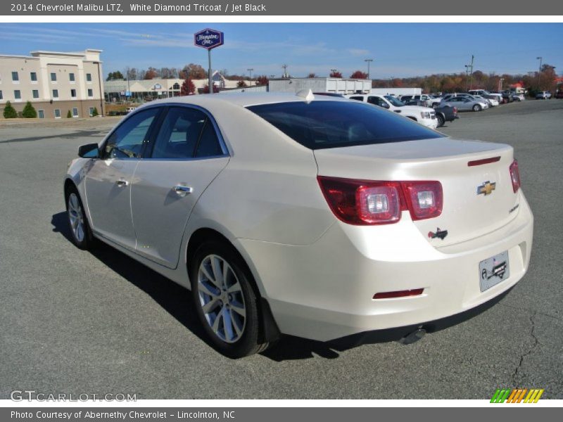 White Diamond Tricoat / Jet Black 2014 Chevrolet Malibu LTZ