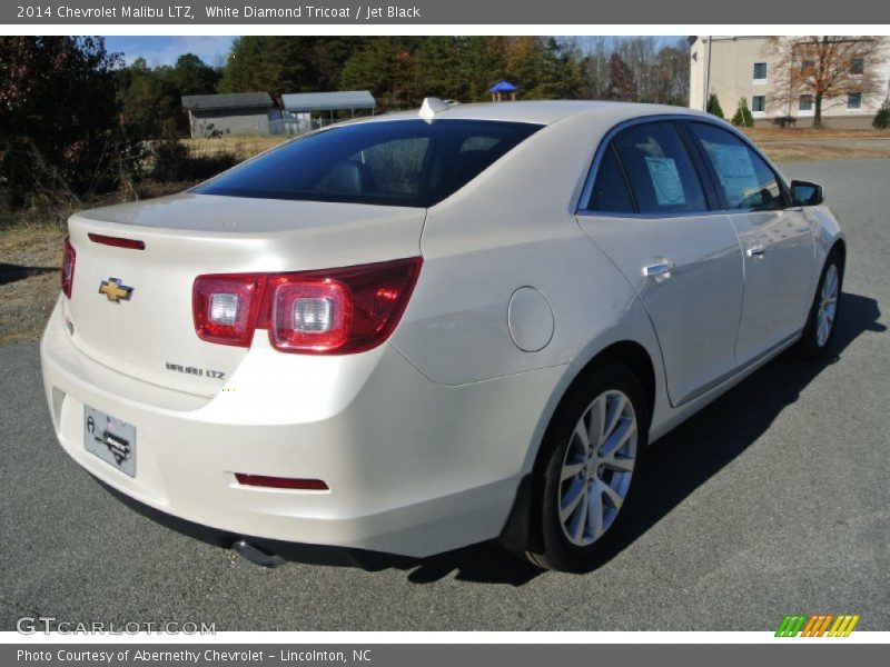 White Diamond Tricoat / Jet Black 2014 Chevrolet Malibu LTZ