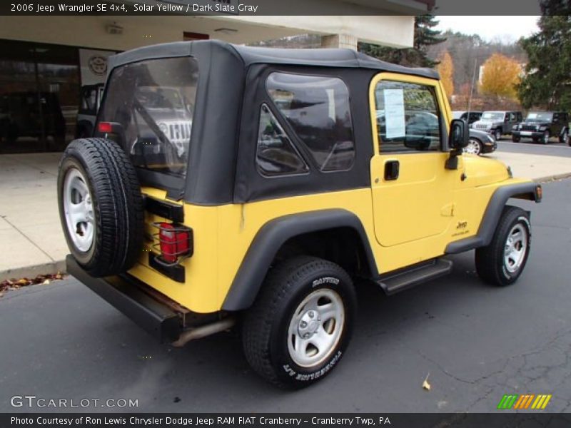Solar Yellow / Dark Slate Gray 2006 Jeep Wrangler SE 4x4