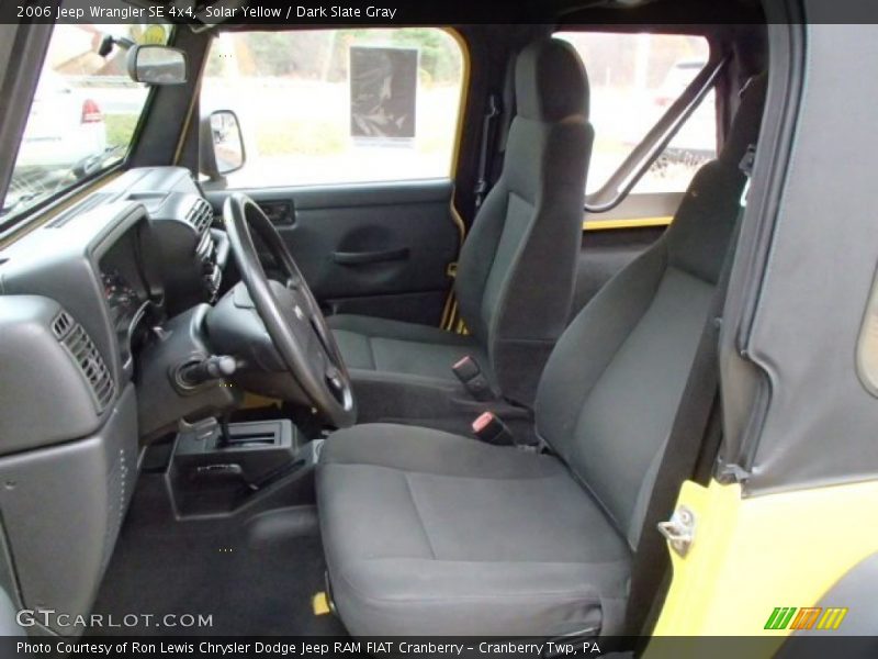 Solar Yellow / Dark Slate Gray 2006 Jeep Wrangler SE 4x4