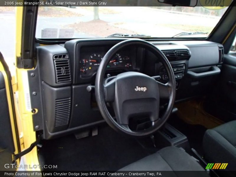 Solar Yellow / Dark Slate Gray 2006 Jeep Wrangler SE 4x4