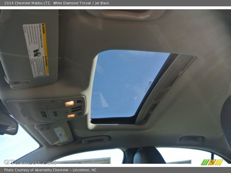 White Diamond Tricoat / Jet Black 2014 Chevrolet Malibu LTZ