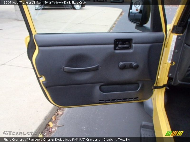 Solar Yellow / Dark Slate Gray 2006 Jeep Wrangler SE 4x4