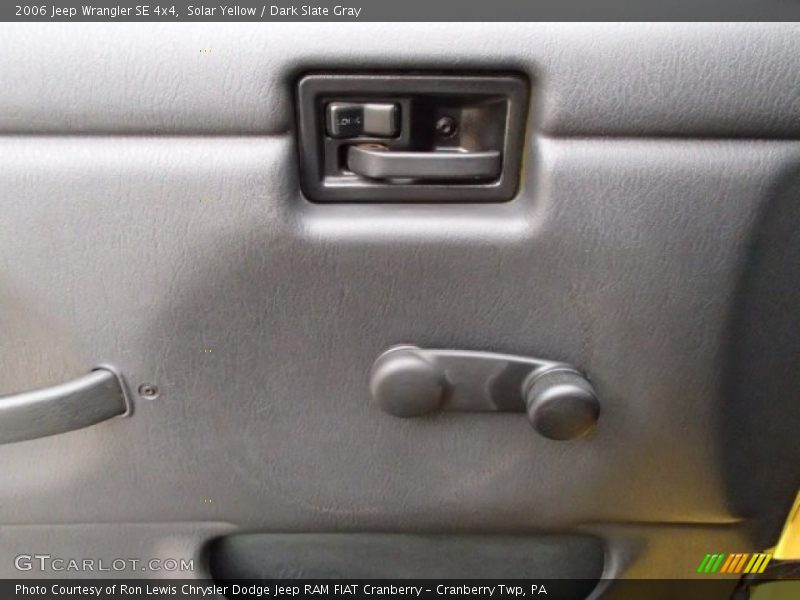 Solar Yellow / Dark Slate Gray 2006 Jeep Wrangler SE 4x4