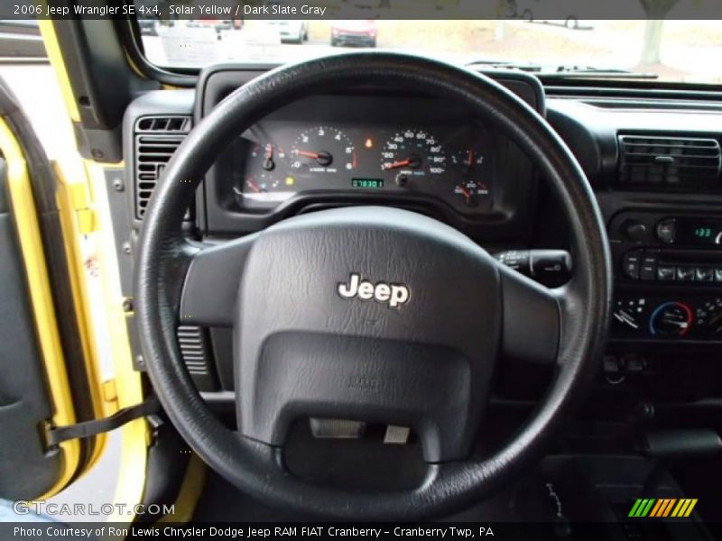 Solar Yellow / Dark Slate Gray 2006 Jeep Wrangler SE 4x4