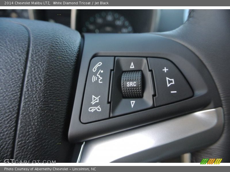 White Diamond Tricoat / Jet Black 2014 Chevrolet Malibu LTZ