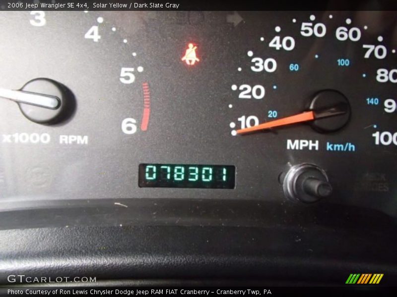 Solar Yellow / Dark Slate Gray 2006 Jeep Wrangler SE 4x4