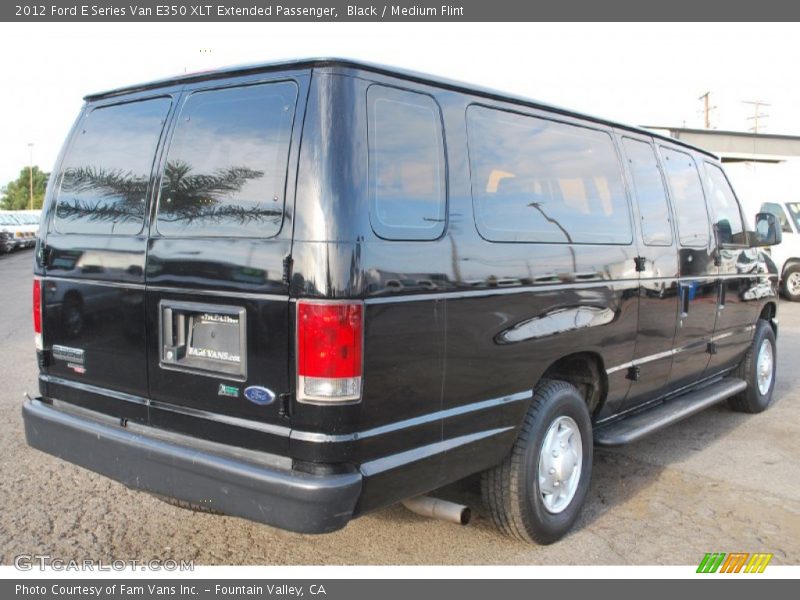 Black / Medium Flint 2012 Ford E Series Van E350 XLT Extended Passenger